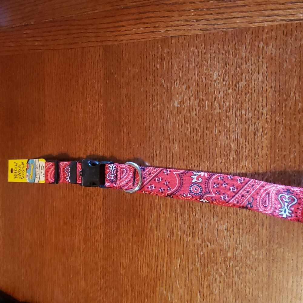 Large Bandana Red Dog Collar - NEW!